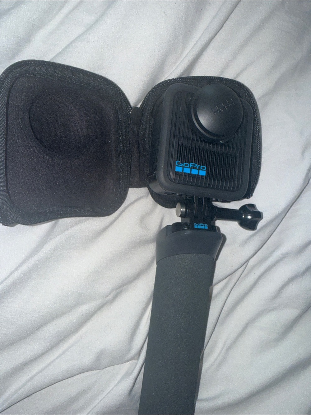 GoPro max2 Black Action Camera with Black Grip and Case